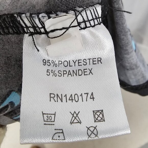 Reborn Black Red Paisley Boho Kimono Open Retro Goth Hippie Festival M - Picture 8 of 10